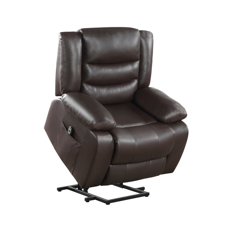 Carson Power Lift Chair in Brown - 9423DBR-1LT