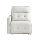 Salida (1/6)Power Left Side Reclining Chair with Power Headrest in White - 9444HMP-LRPWH