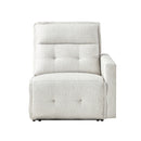 Salida (2/6)Power Right Side Reclining Chair with Power Headrest in White - 9444HMP-RRPWH