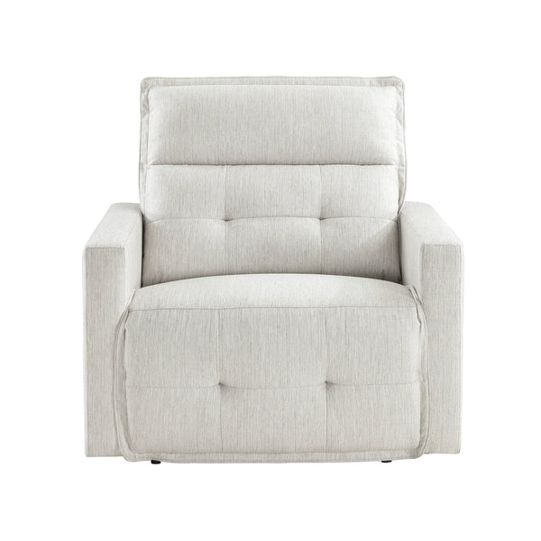 Salida Power Reclining Chair with Power Headrest in White - 9444HMP-1PWH