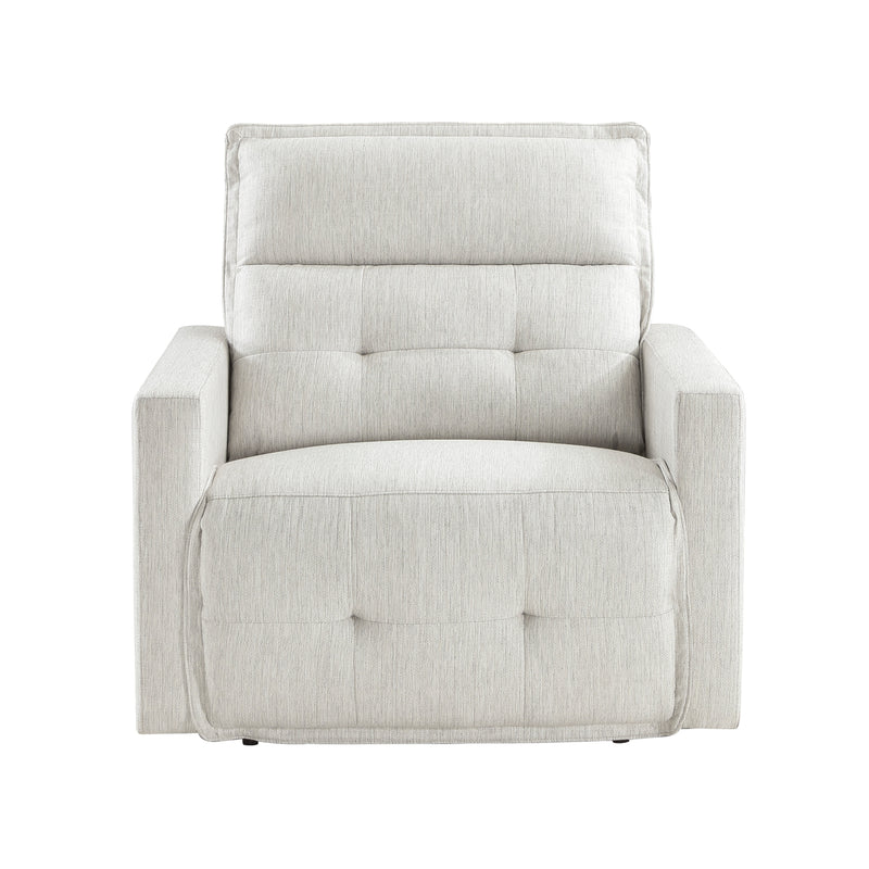 Salida Power Reclining Chair with Power Headrest in White - 9444HMP-1PWH