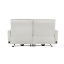 Salida (2)Power Double Reclining Loveseat with Power Headrests in White - 9444HMP-2PWH*