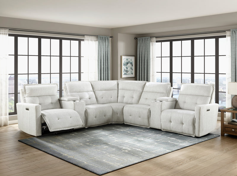 Salida (6/6)Corner Seat in White - 9444HMP-CR