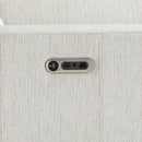 Salida (2)Power Double Reclining Loveseat with Power Headrests in White - 9444HMP-2PWH*