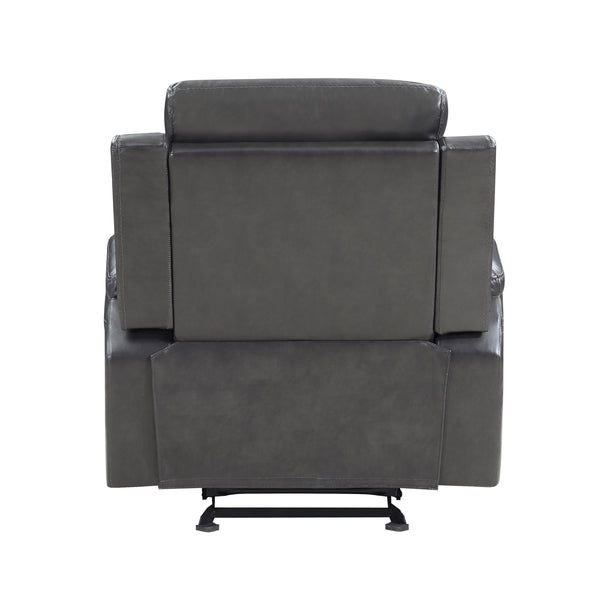 Broomfield Glider Reclining Chair in Gray - 9456DG-1