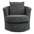 Morelia Swivel Chair in Gray - 9468CC-1