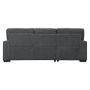 Morelia 2-Piece Sectional with Pull-out Bed and Left Chaise with Hidden Storage in Gray - 9468CC*2LC2R
