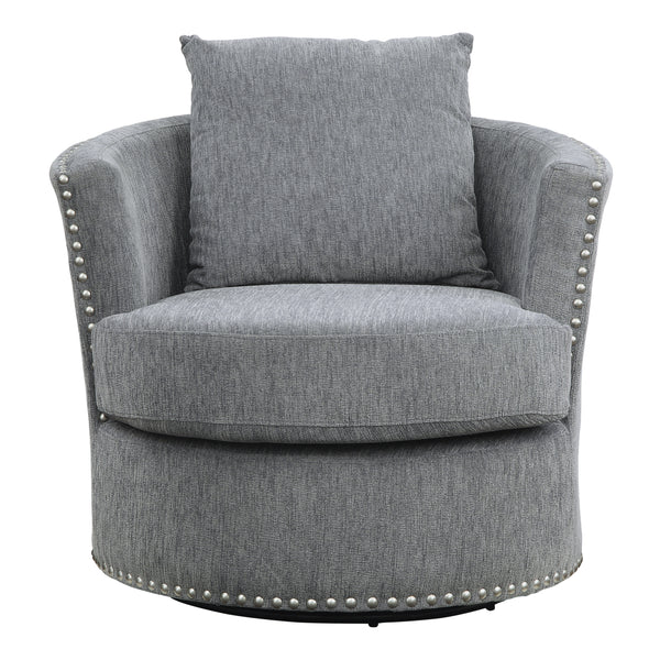 Morelia Swivel Chair in Gray - 9468DG-1