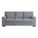 Morelia 2pc Set: Sofa, Love in Gray - 9468DG*2