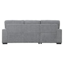 Morelia 2-Piece Sectional with Pull-out Bed and Left Chaise with Hidden Storage in Gray - 9468DG*2LC2R