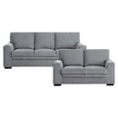 Morelia 2pc Set: Sofa, Love in Gray - 9468DG*2