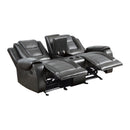 Briscoe Double Glider Reclining Love Seat With Center Console