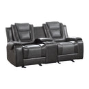 Briscoe Double Glider Reclining Love Seat With Center Console