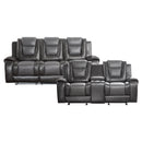 Briscoe 2pc Set: Sofa, Love in Gray - 9470GY*2