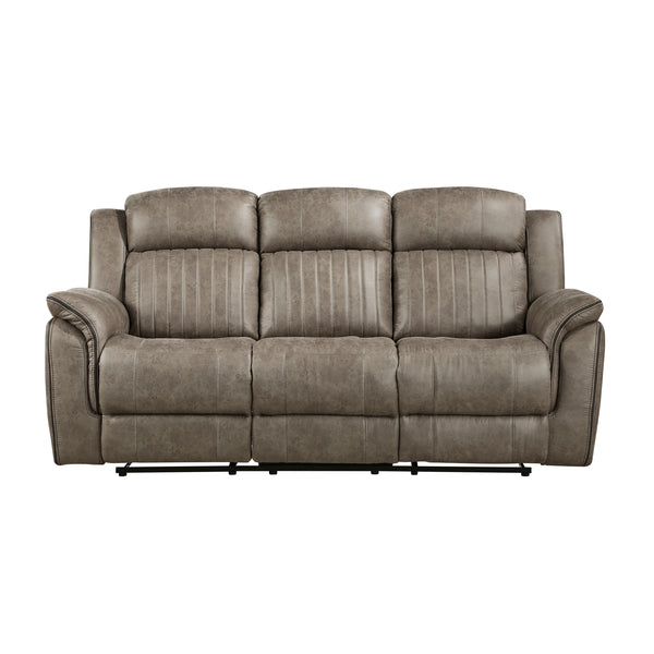 Centeroak Double Reclining Sofa in Brown - 9479SDB-3