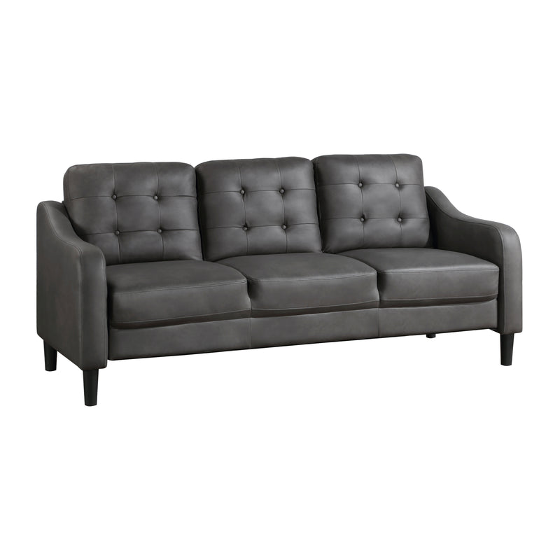 Mallory 2pc Set: Sofa, Love in Gray - 9489GRY*2