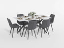 Brixley Dining Table in Black/Gray - 5916-63*