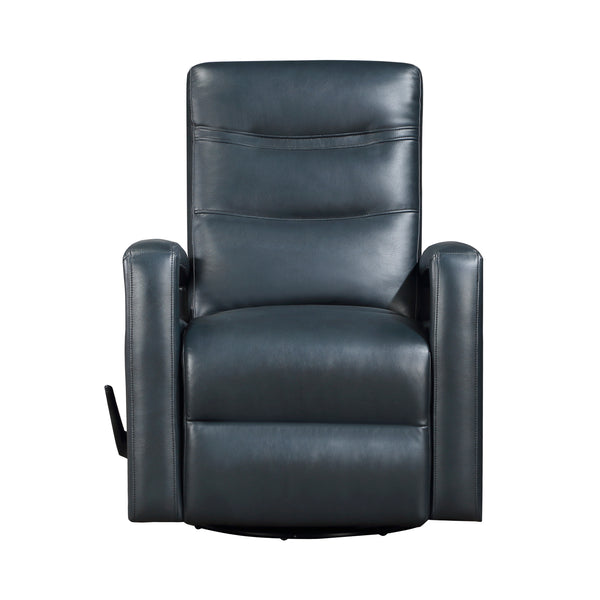 Camden Swivel Glider Reclining Chair in Blue - 9500NV-1