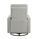 Olathe Swivel Glider Reclining Chair in Gray - 9504SM-1