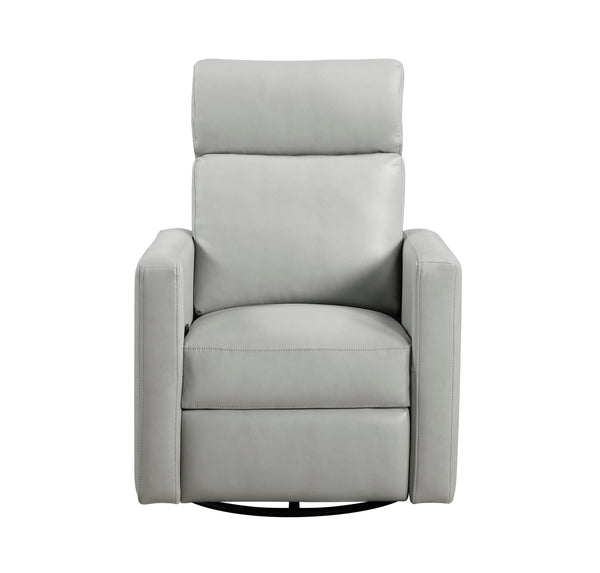 Olathe Swivel Glider Reclining Chair in Gray - 9504SM-1