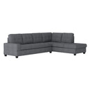 Maston 2-Piece Reversible Sectional with Drop-Down Cup Holders in Gray - 9507DGY*SC