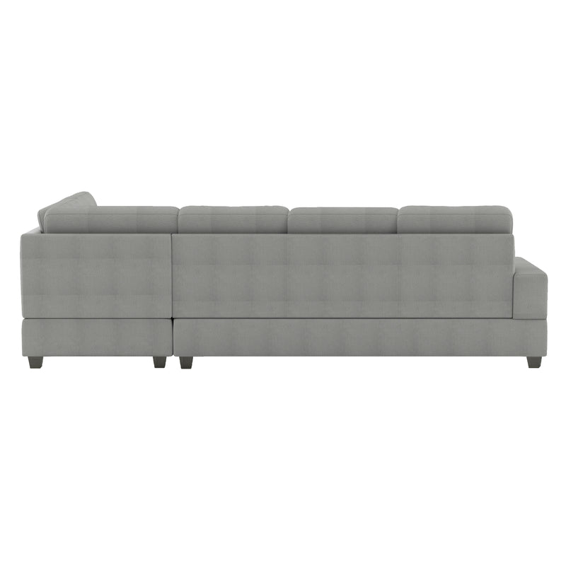 Maston 2-Piece Reversible Sectional with Drop-Down Cup Holders in Gray - 9507GRY*SC