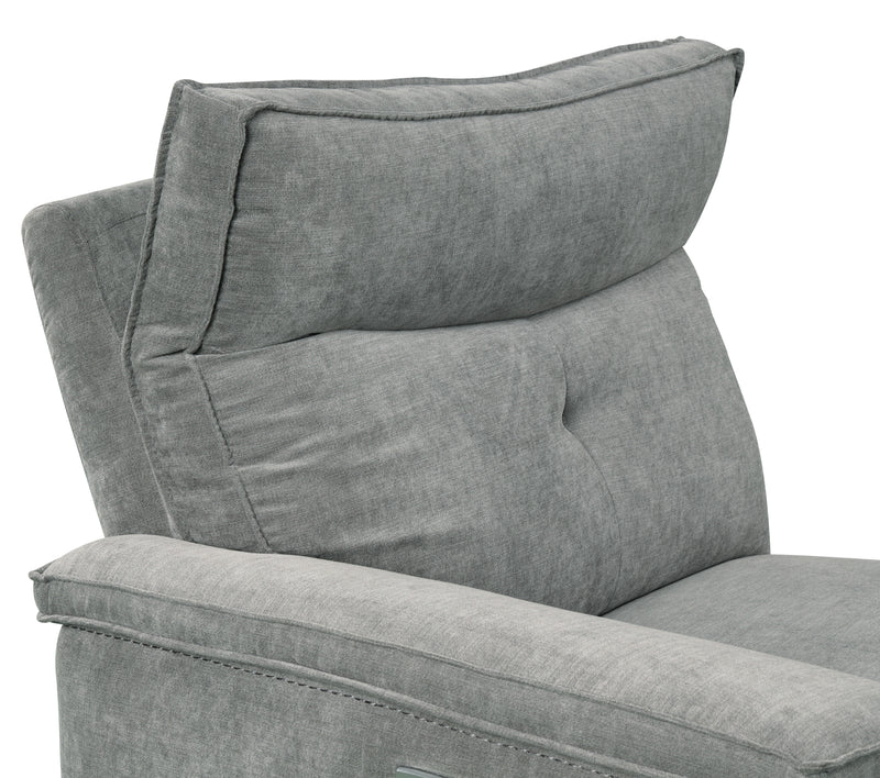 Tesoro 6-Piece Modular Reclining Sectional with Right Chaise in Gray - 9509DG*6LR5R