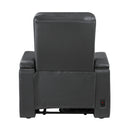 Rose Hill Power Reclining Chair With Power Headrest, Heat And Massage, Receptacle, Cup-Holders With Led Light, Storage Arms And Charging Ports
