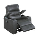 Rose Hill Power Reclining Chair With Power Headrest, Heat And Massage, Receptacle, Cup-Holders With Led Light, Storage Arms And Charging Ports