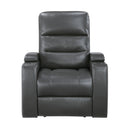 Rose Hill Power Reclining Chair With Power Headrest, Heat And Massage, Receptacle, Cup-Holders With Led Light, Storage Arms And Charging Ports