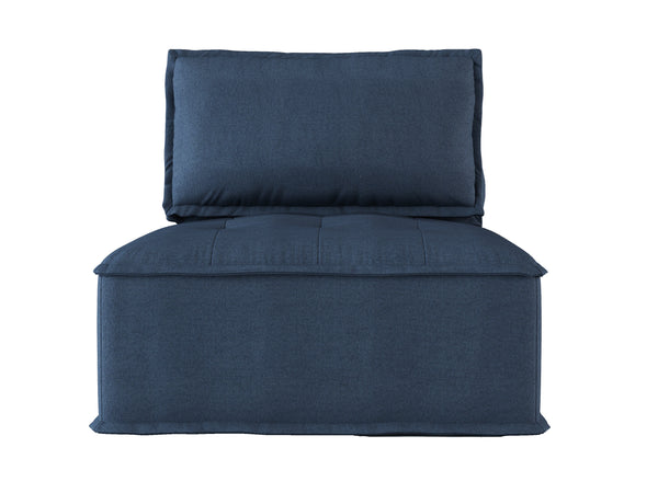 Ulrich Modular Chair with Removable Bolster in Blue - 9545BU-1