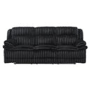 Goodland Double Reclining Sofa - Black - Fabric