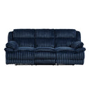 Goodland Double Reclining Sofa - Blue - Fabric