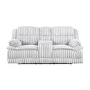 Goodland Double Reclining Love Seat With Center Console - Gray - Fabric