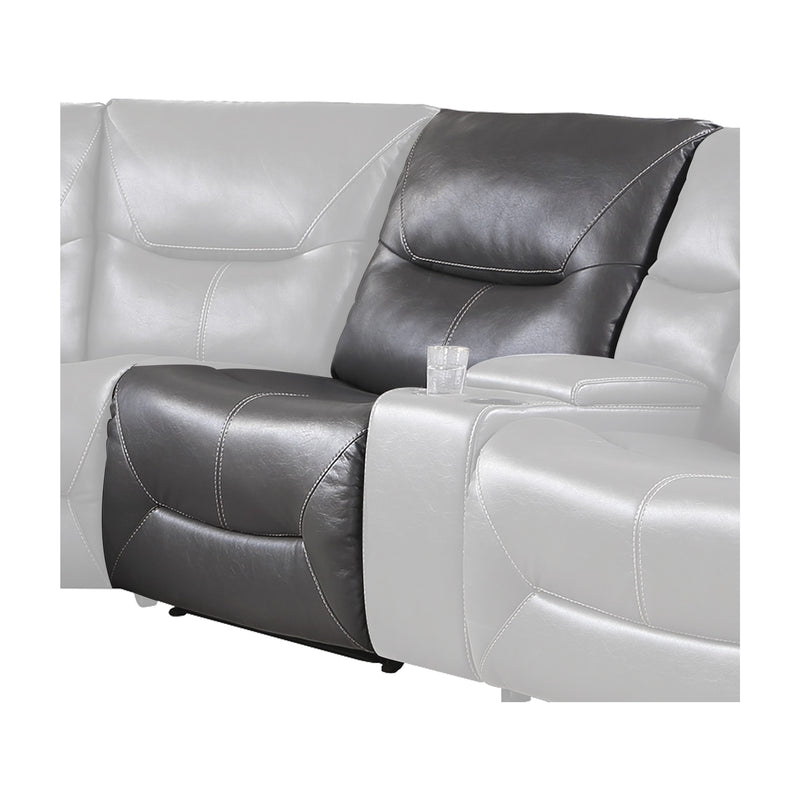 Dyersburg (5/6)Power Armless Reclining Chair in Gray - 9579GRY-ARPW
