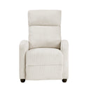 Parsons Push Back Reclining Chair - Beige - Fabric