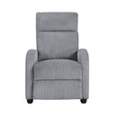 Parsons Push Back Reclining Chair - Gray - Fabric