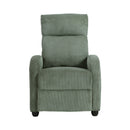 Parsons Push Back Reclining Chair in Green - 9588GRN-1PB