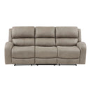 Pagosa Double Reclining Sofa in Brown - 9601BR-3