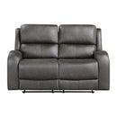 Pagosa Double Reclining Love Seat - Gray
