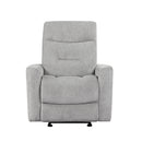 Lyndon Glider Reclining Chair in Gray - 9610GY-1