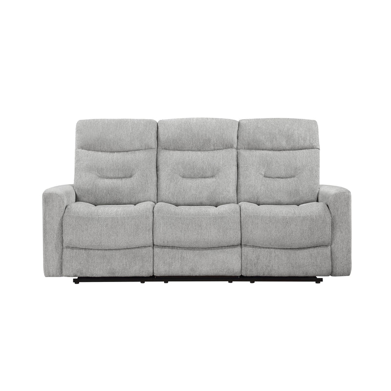 Lyndon Double Reclining Sofa in Gray - 9610GY-3