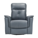 Bristow Swivel Glider Reclining Chair in Blue - 9620BGY-1