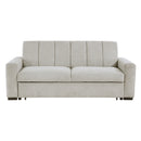 Michah Convertible Sofa with Pull-out Bed in Gray - 9622LG-3CL*