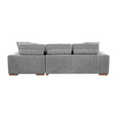 Raife 3-Piece Sectional with Right Chaise and Ottoman in Gray - 9624GY*32LRC