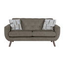 Janne Loveseat in Brown - 9627CAF-2