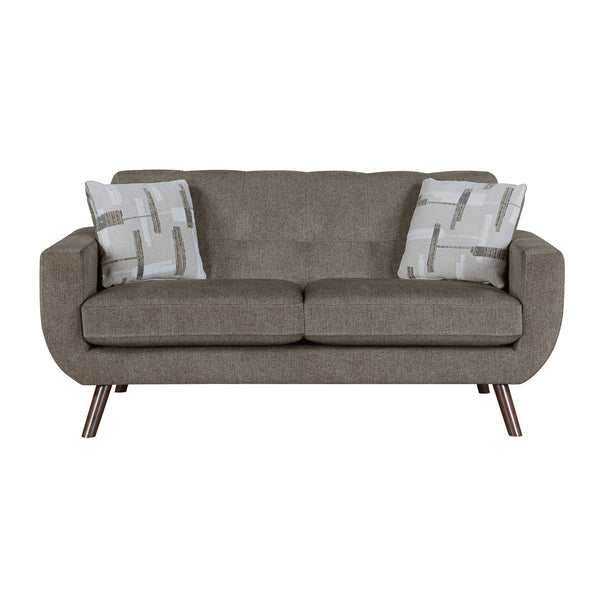 Janne Loveseat in Brown - 9627CAF-2