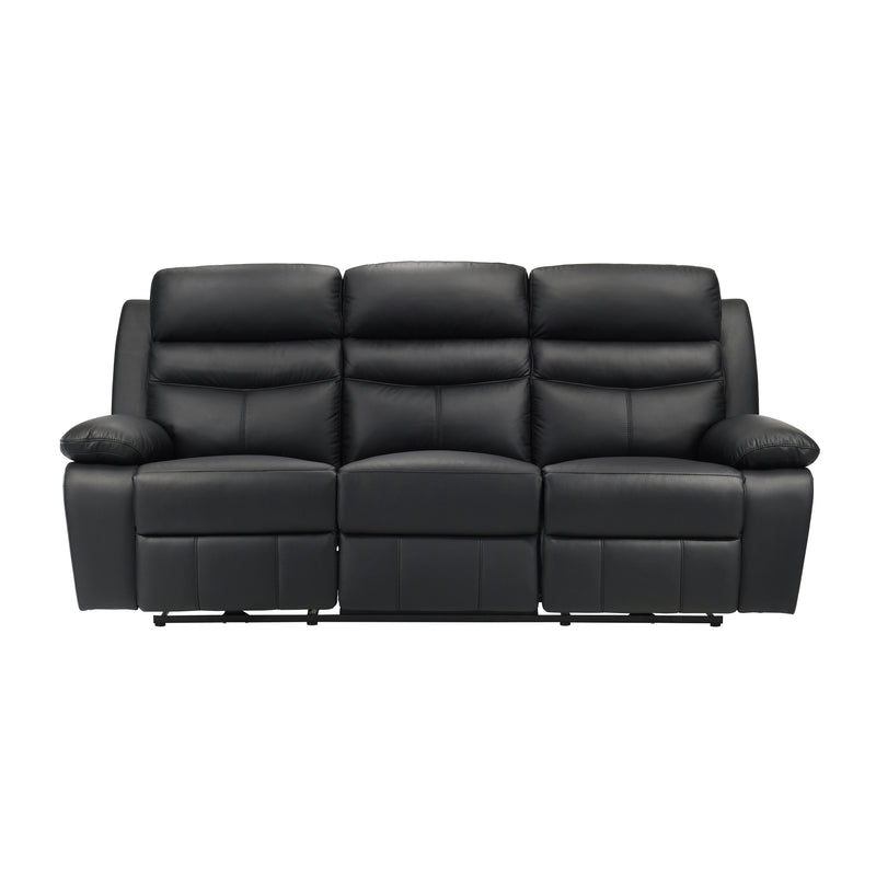 Hancock Power Double Reclining Sofa in Black - 9628BLK-3PW