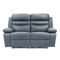 Hancock Power Double Reclining Love Seat - Blue