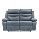 Hancock Double Reclining Love Seat - Blue